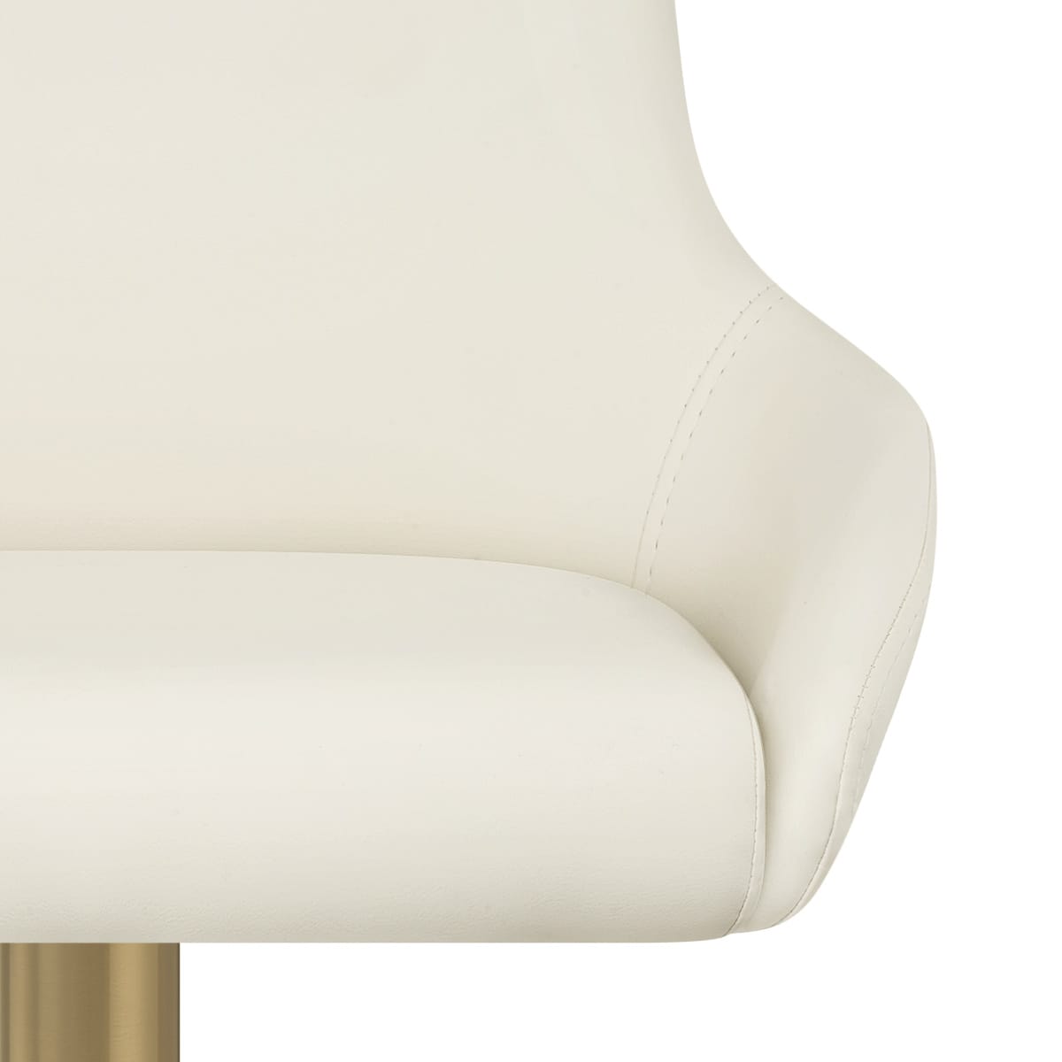 Olivia Gold Bar Stool Ivory