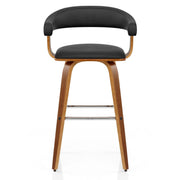 Ontario Walnut Bar Stool Black