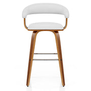 Ontario Walnut Bar Stool White