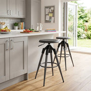 Tabouret de Bar Métal - Onyx Gris 