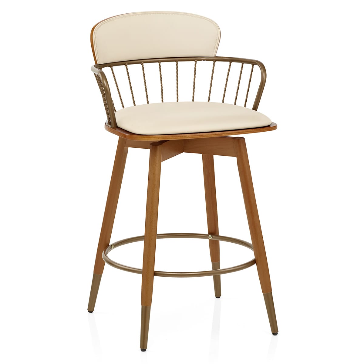Tabourets de bar crème