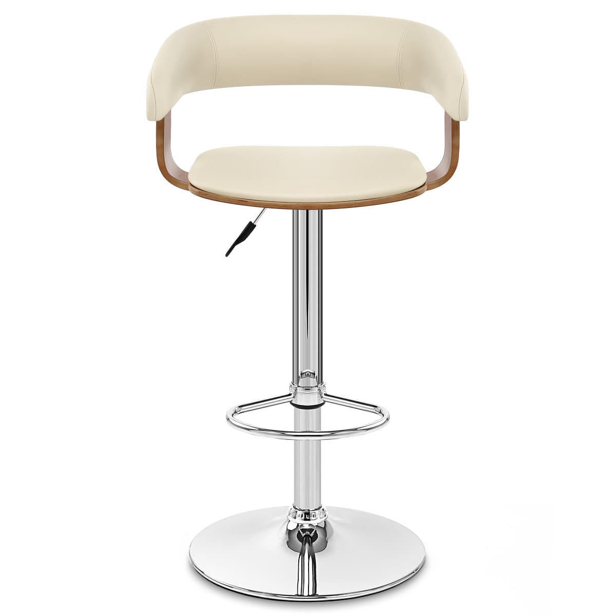 Chaise de Bar Bois Chrome - Orlando Crème 