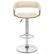 Orlando Bar Stool Cream & Walnut