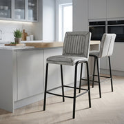 Tabouret de Bar Faux Cuir - Osprey Blanc 