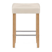 Otis Oak Bar Stool Cream