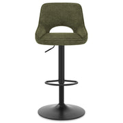 Paris Bar Stool Green Fabric