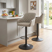 Tabouret Faux Cuir - Perth Crème 