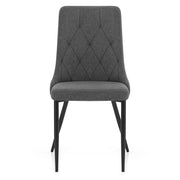 Phoebe Dining Chair Charcoal Fabric