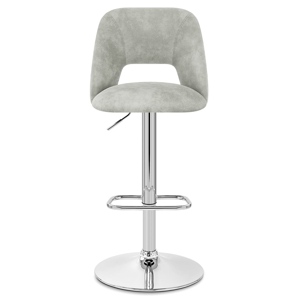 Tabouret de Bar Faux Cuir - Phoenix Gris 