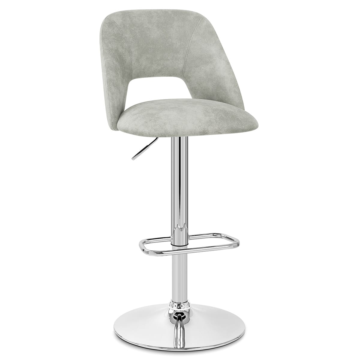 Tabouret de Bar Faux Cuir - Phoenix Gris 