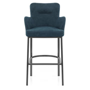 Porter Bar Stool Blue Fabric