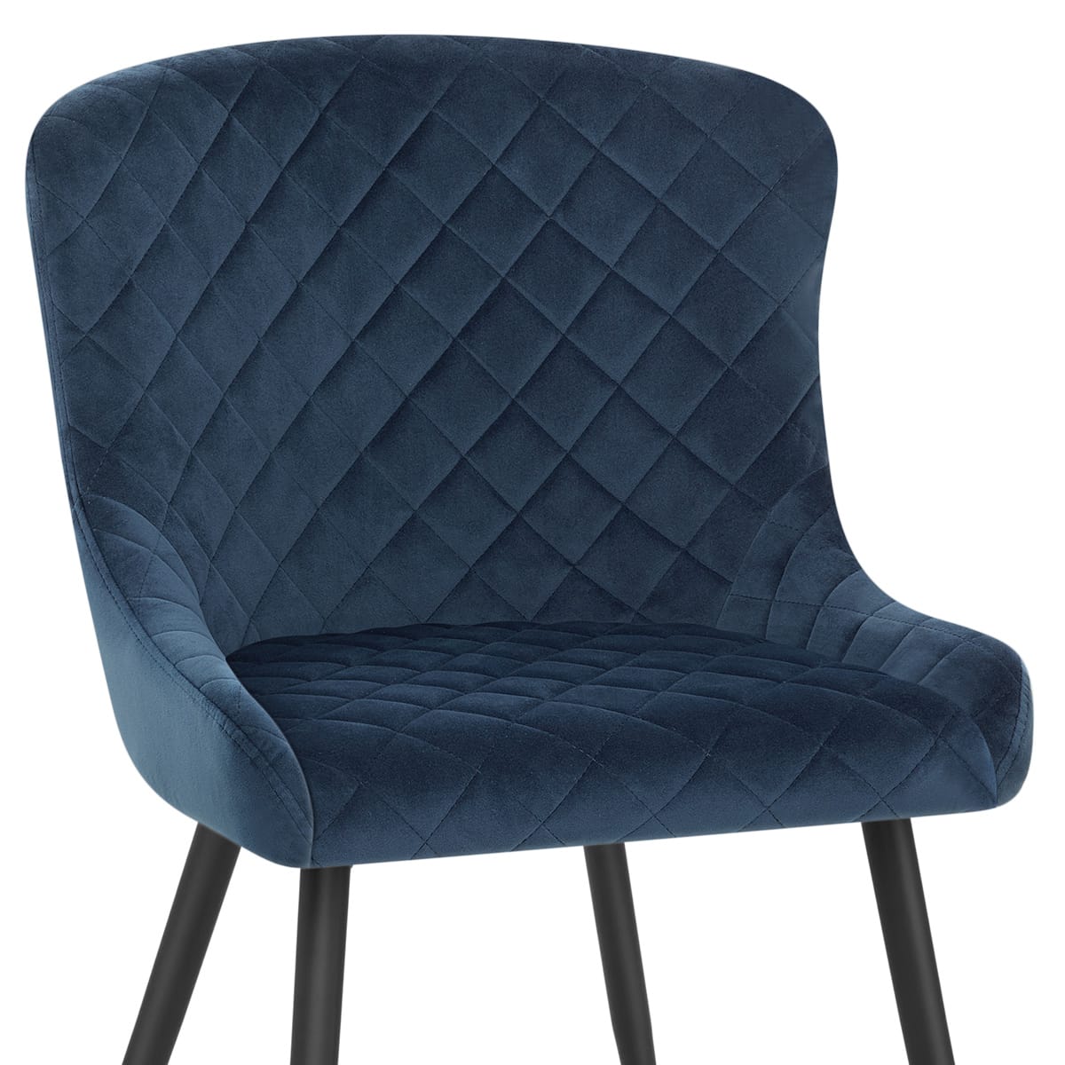 Provence Dining Chair Blue Velvet