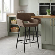Tabouret Tissu - Raven Marron 