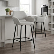 Tabouret Tissu - Raven Gris 