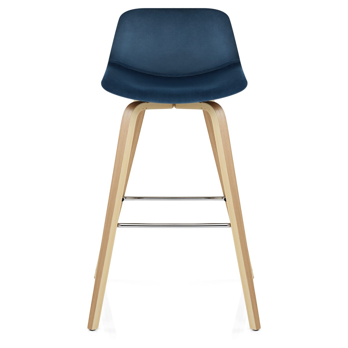 Tabouret de Bar Velours - Reef Bleu 