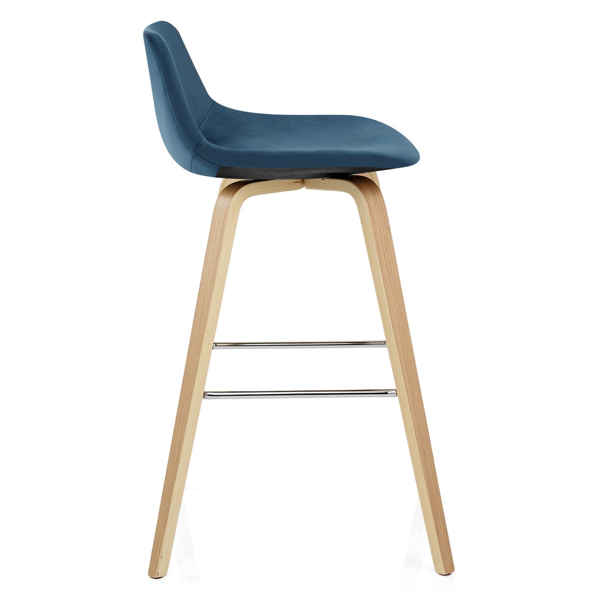 Tabouret de Bar Velours - Reef Bleu 
