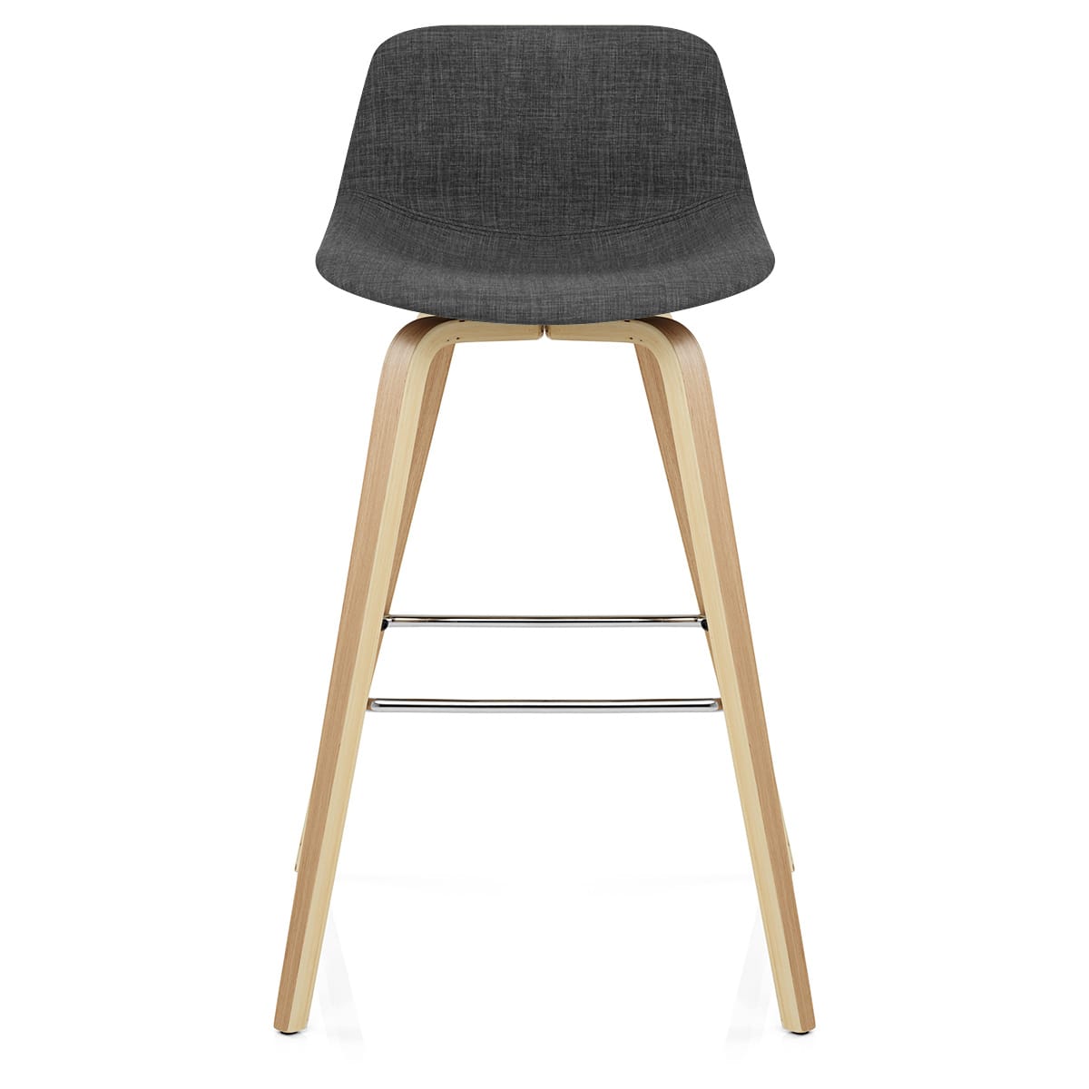 Tabouret de bar Bois Tissu - Reef Gris Foncé 