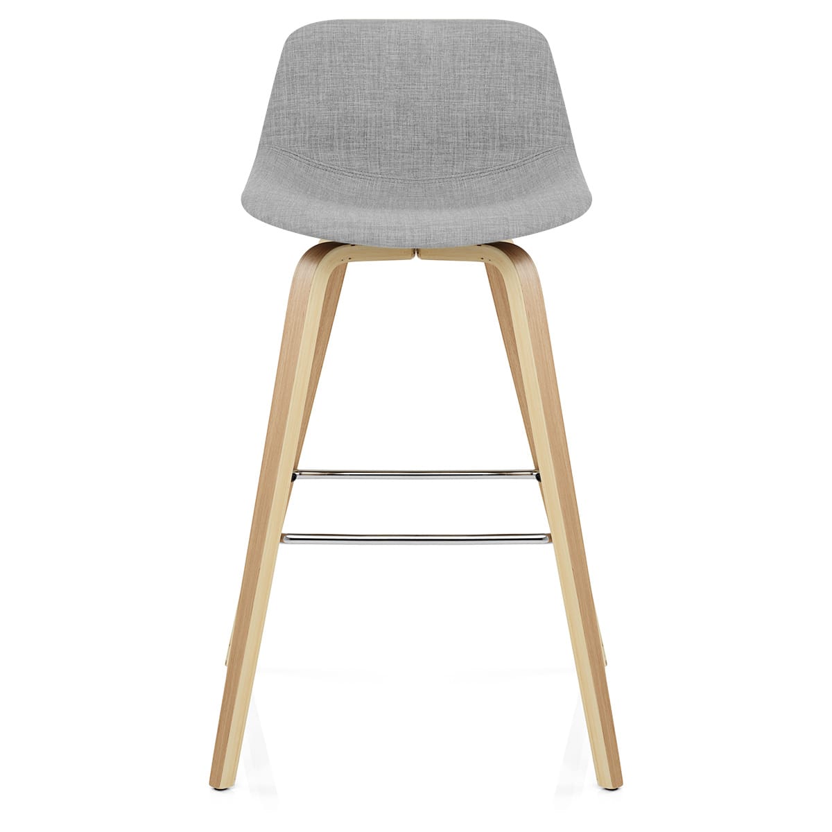 Tabouret De Bar Bois Tissu - Reef Gris