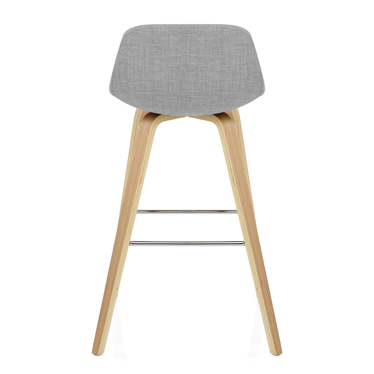 Tabouret De Bar Bois Tissu - Reef Gris