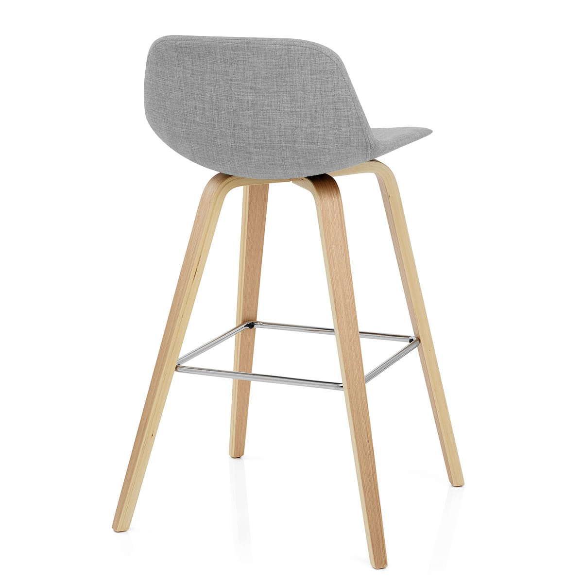 Tabouret De Bar Bois Tissu - Reef Gris