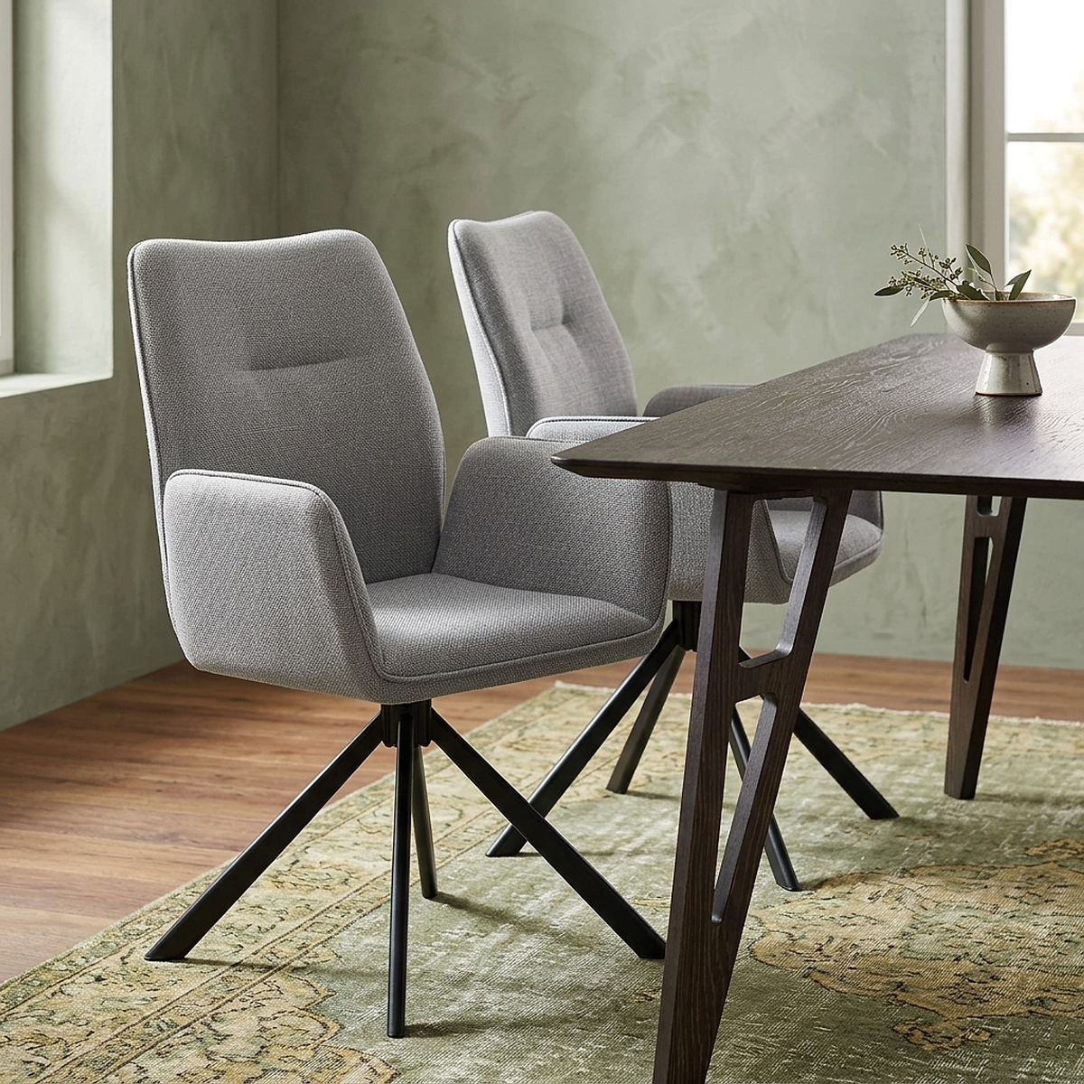 Chaise Tissu - Rici Gris