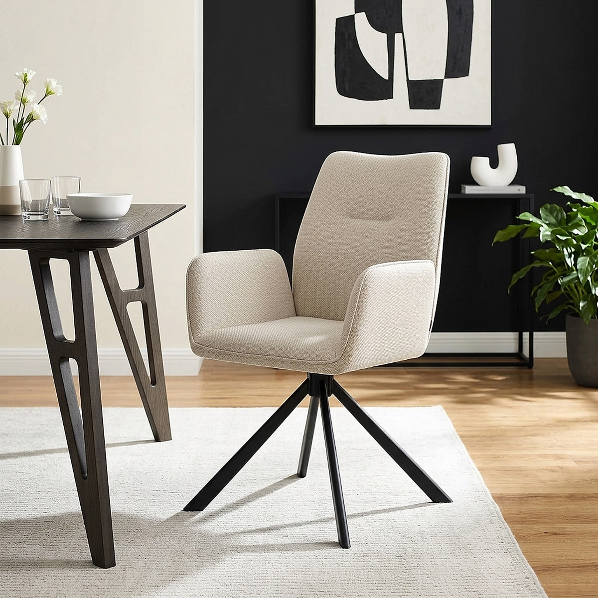Chaise Tissu - Rici Taupe