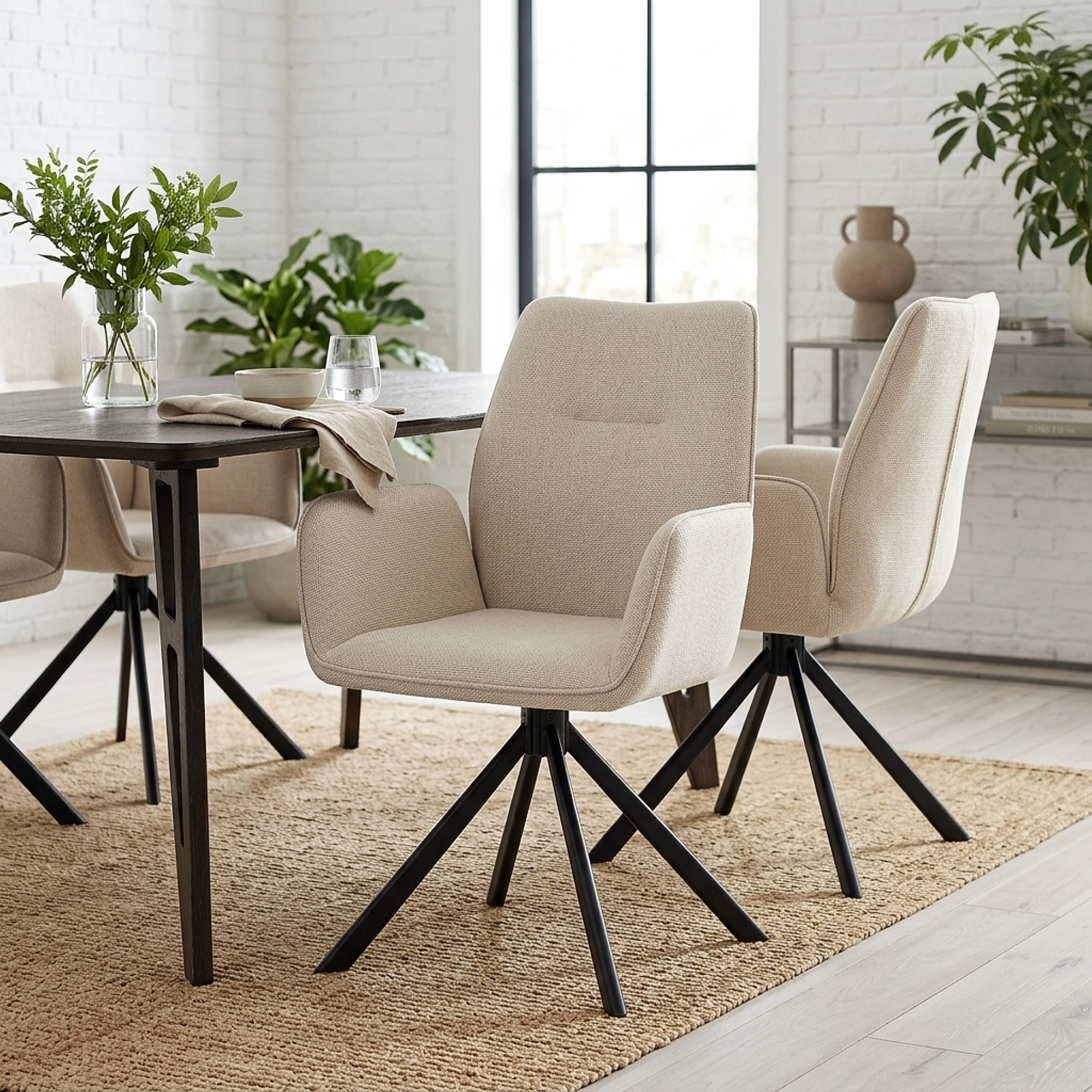 Chaise Tissu - Rici Taupe