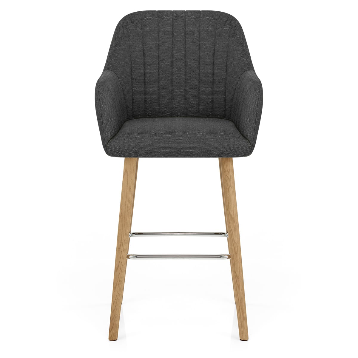 Tabouret de Bar Tissu - Rio Gris Foncé 