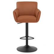 Rome Real Leather Gas Lift Stool Tan