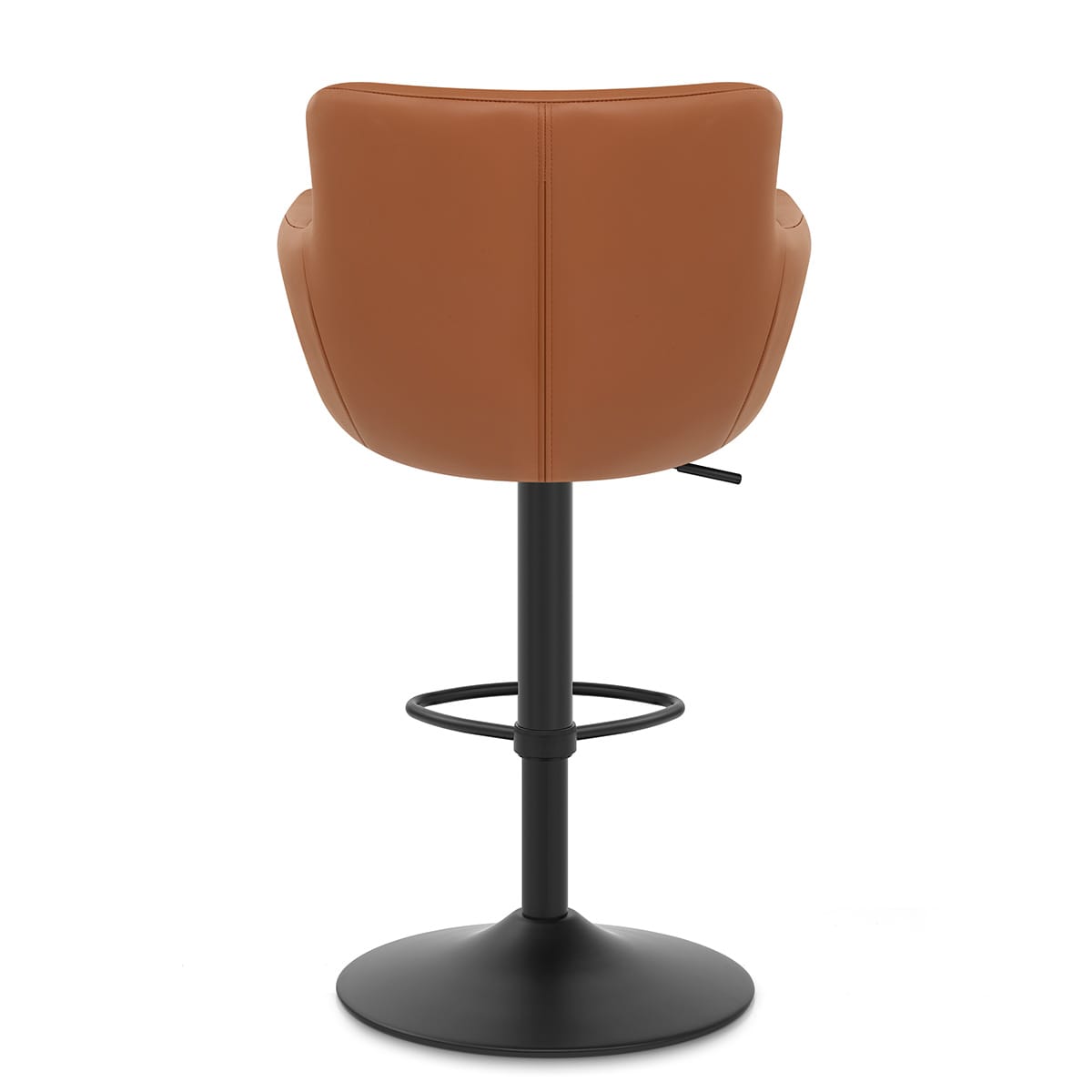 Rome Real Leather Gas Lift Stool Tan