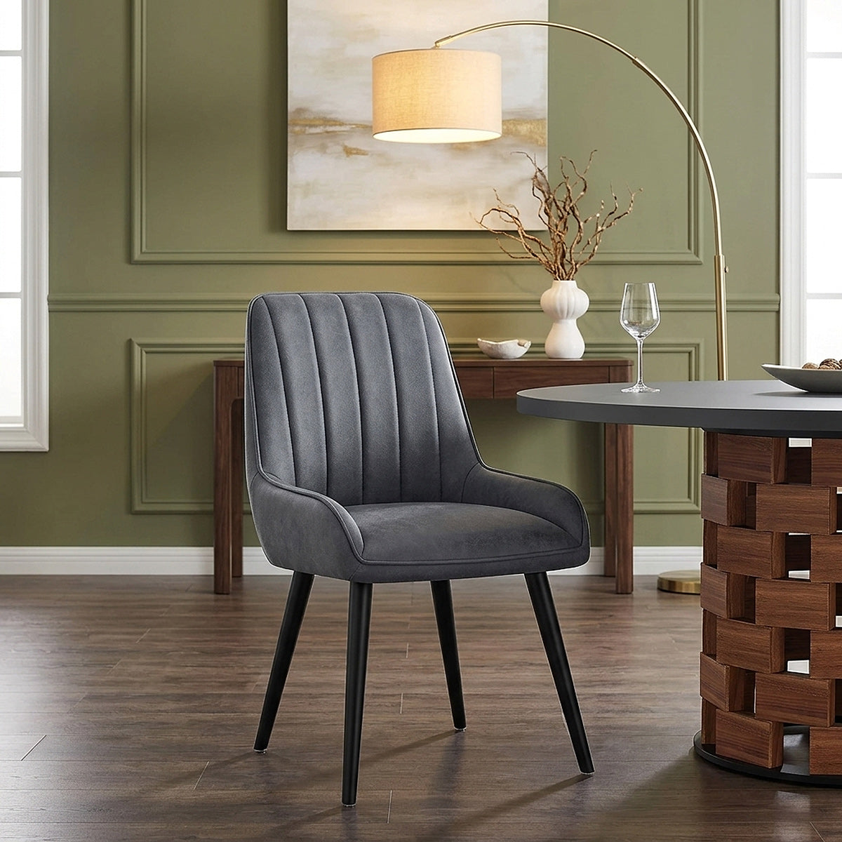 Chaise Faux Cuir - Rosa Bleu 
