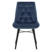 Roxy Dining Chair Blue Velvet