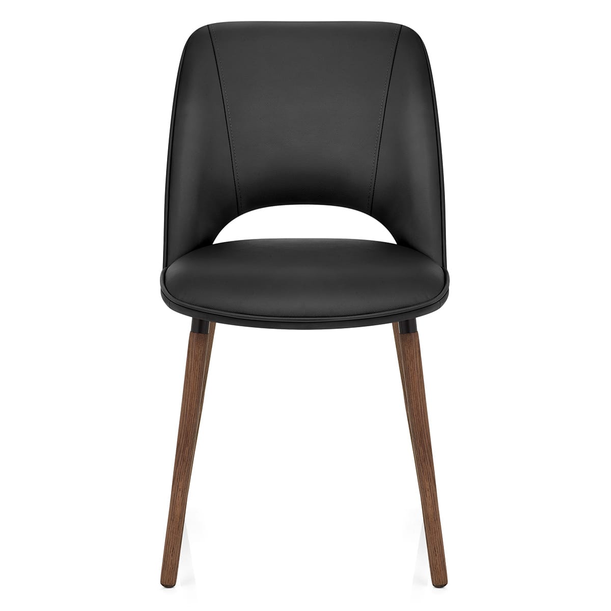 Chaise Cuir Véritable - Santo Noir 