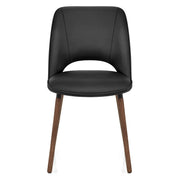 Santo Real Leather Chair Black