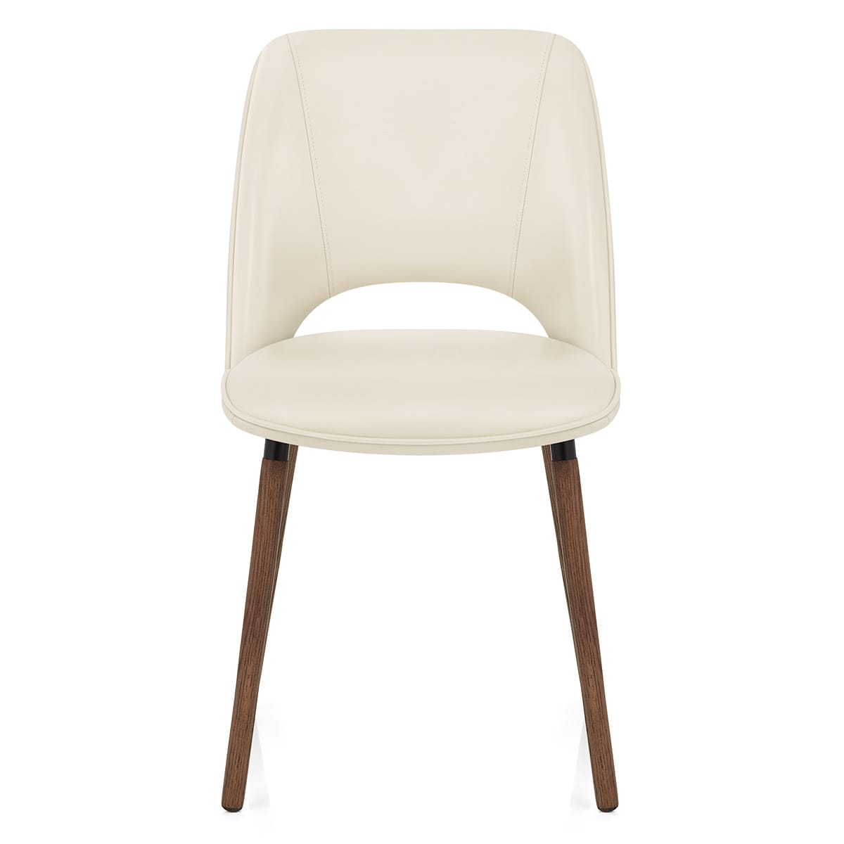 Chaise Cuir Véritable - Santo Crème