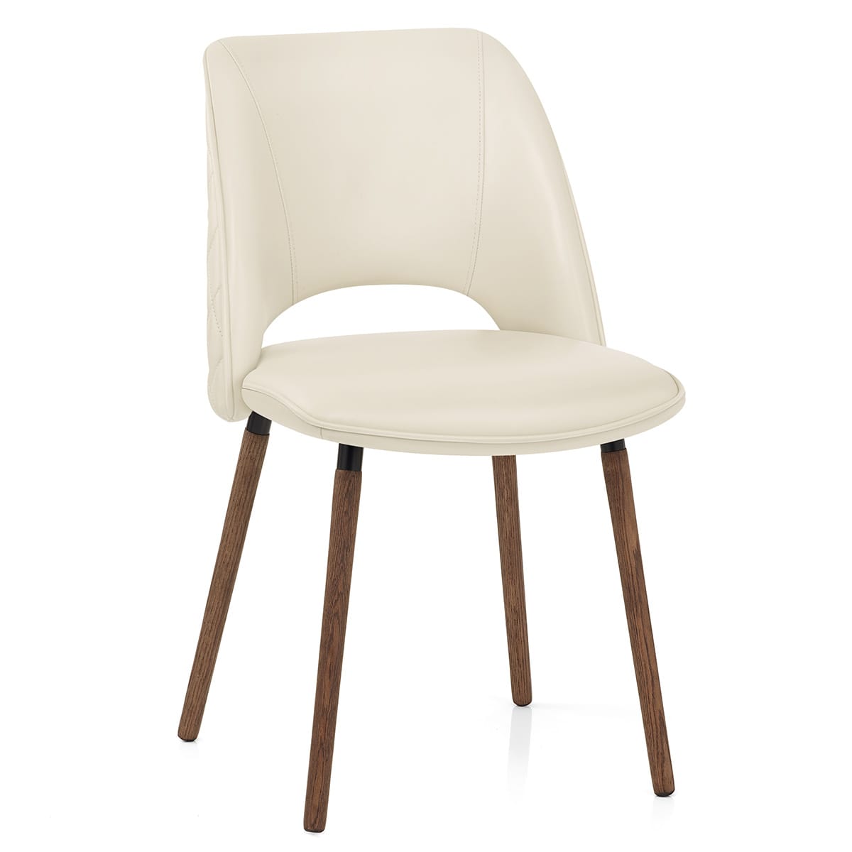 Chaise Cuir Véritable - Santo Crème