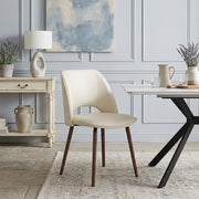 Chaise Cuir Véritable - Santo Crème