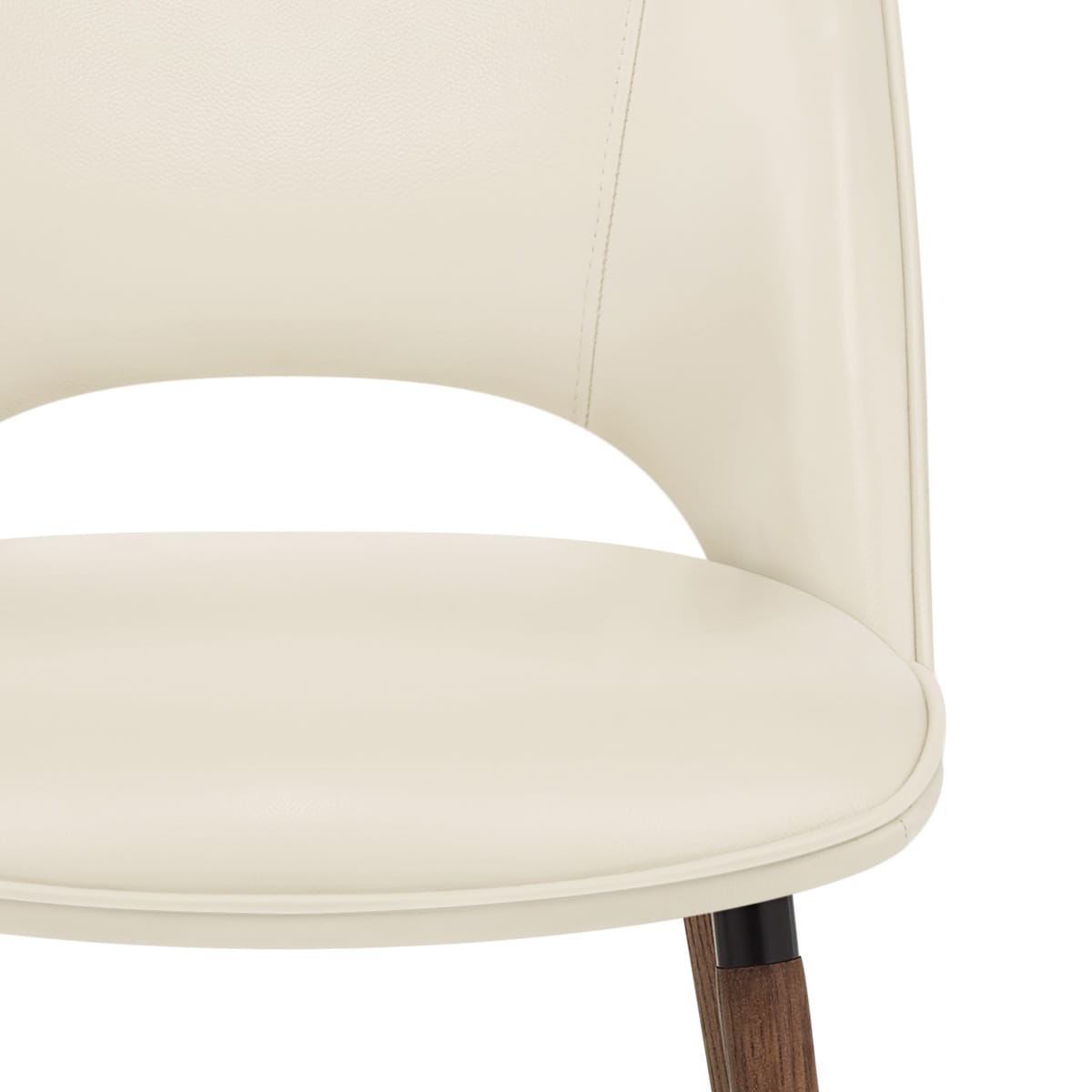 Chaise Cuir Véritable - Santo Crème