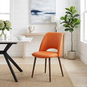 Chaise Cuir Véritable - Santo Orange 