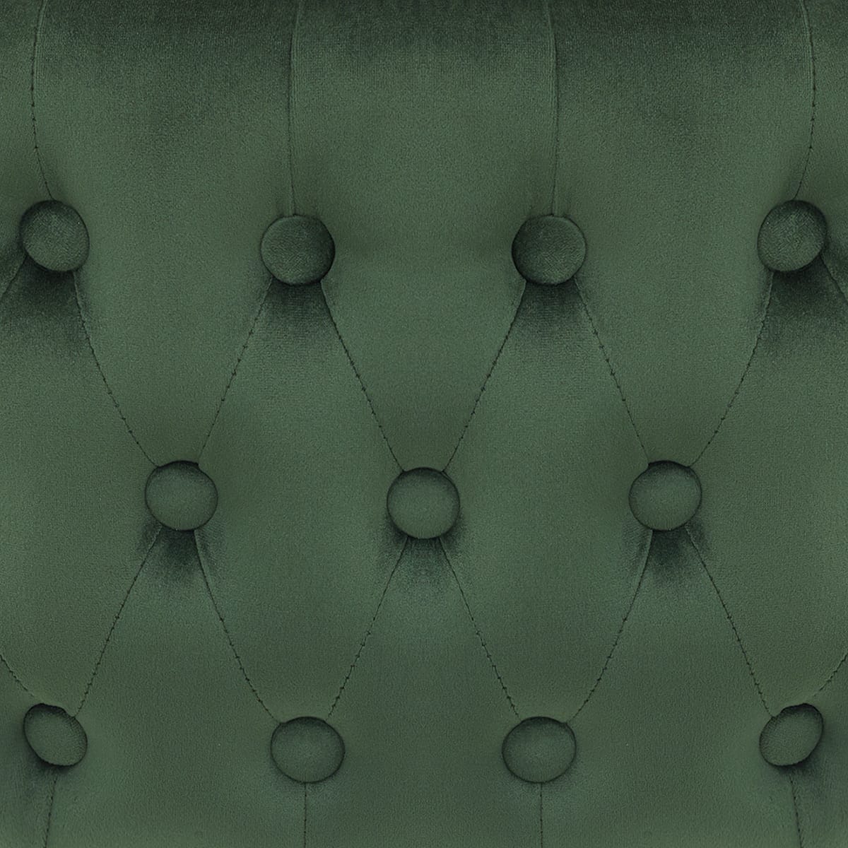 Scoop Brushed Stool Green Velvet
