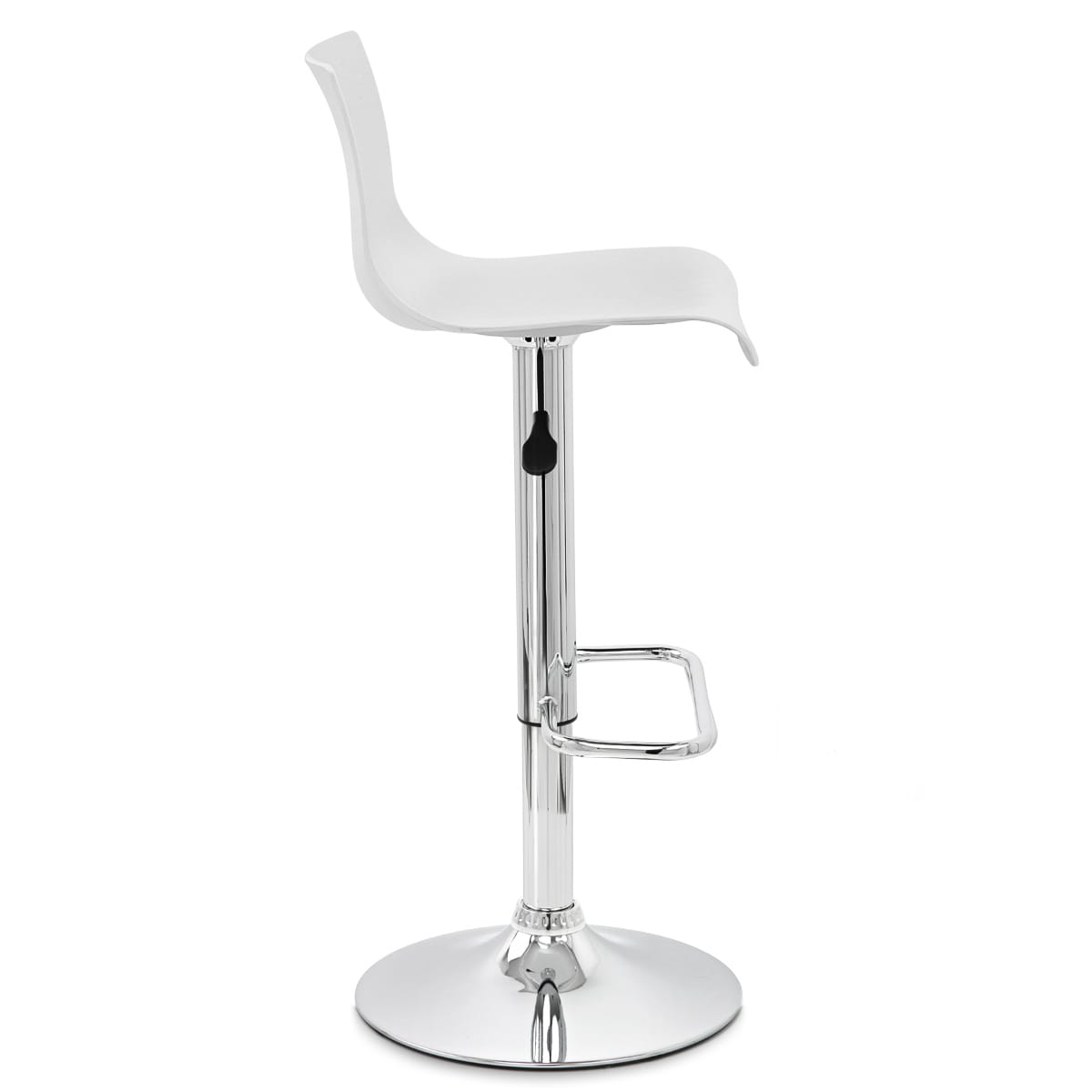 Chaise de Bar ABS Chrome - Serena Blanc 