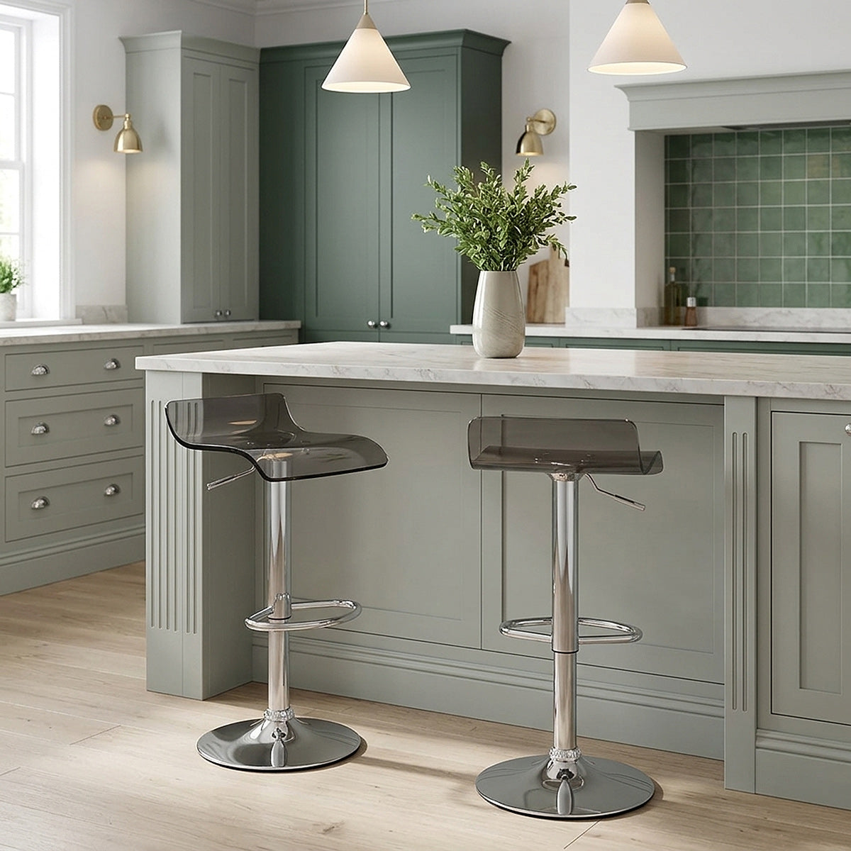 Tabouret Plastique - Shimmer Gris 