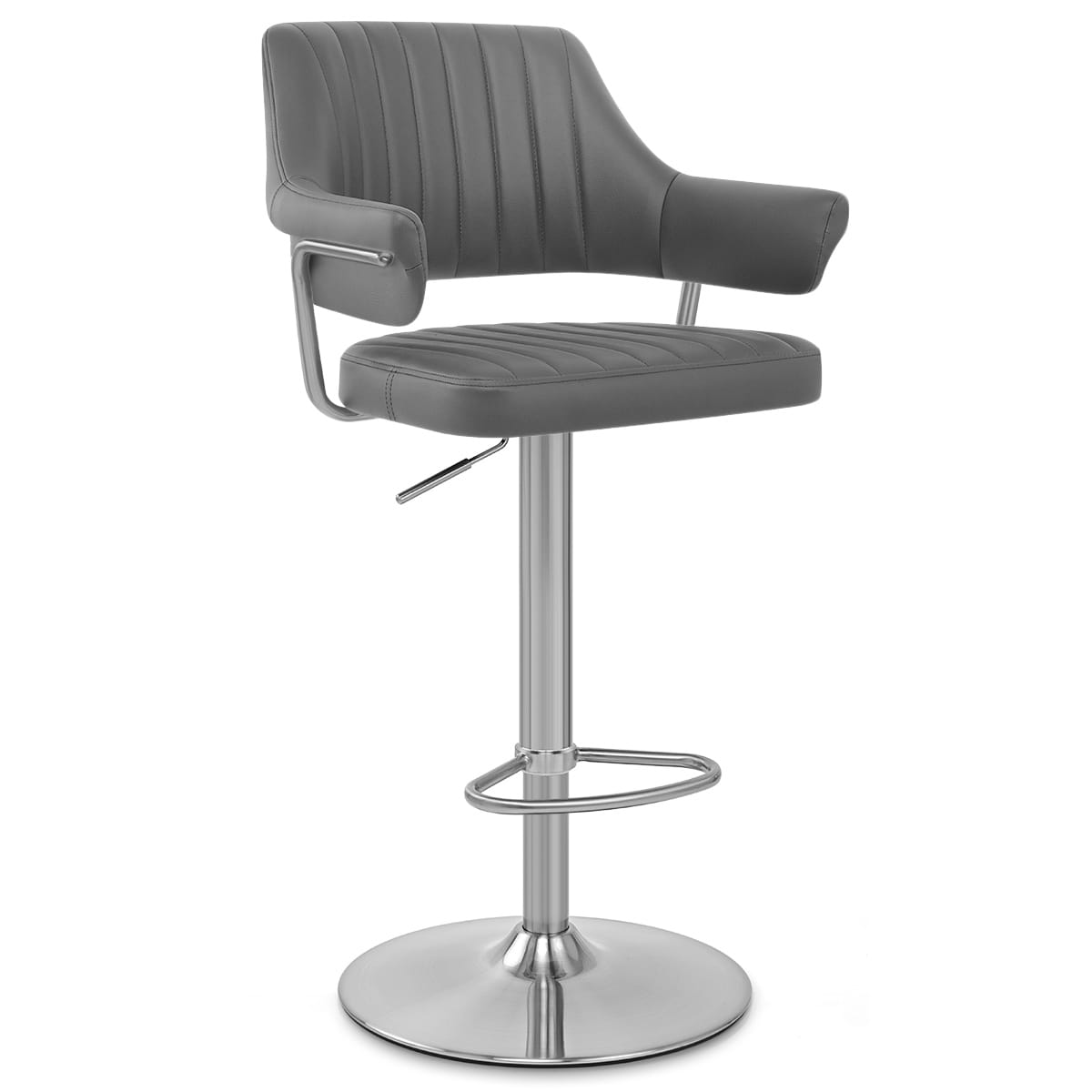 Skyline Brushed Bar Stool Charcoal