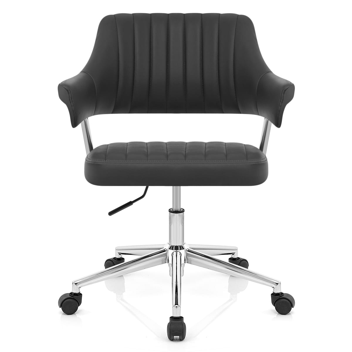 Chaise De Bureau Faux Cuir - Skyline Noir 