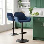 Tabouret Velours - Sol Bleu 