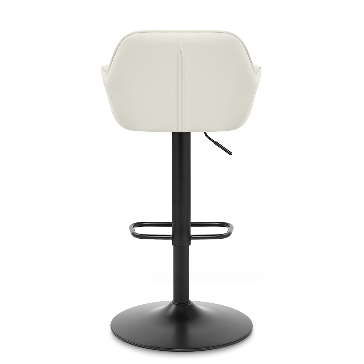 Tabouret Cuir Véritable - Sol Crème