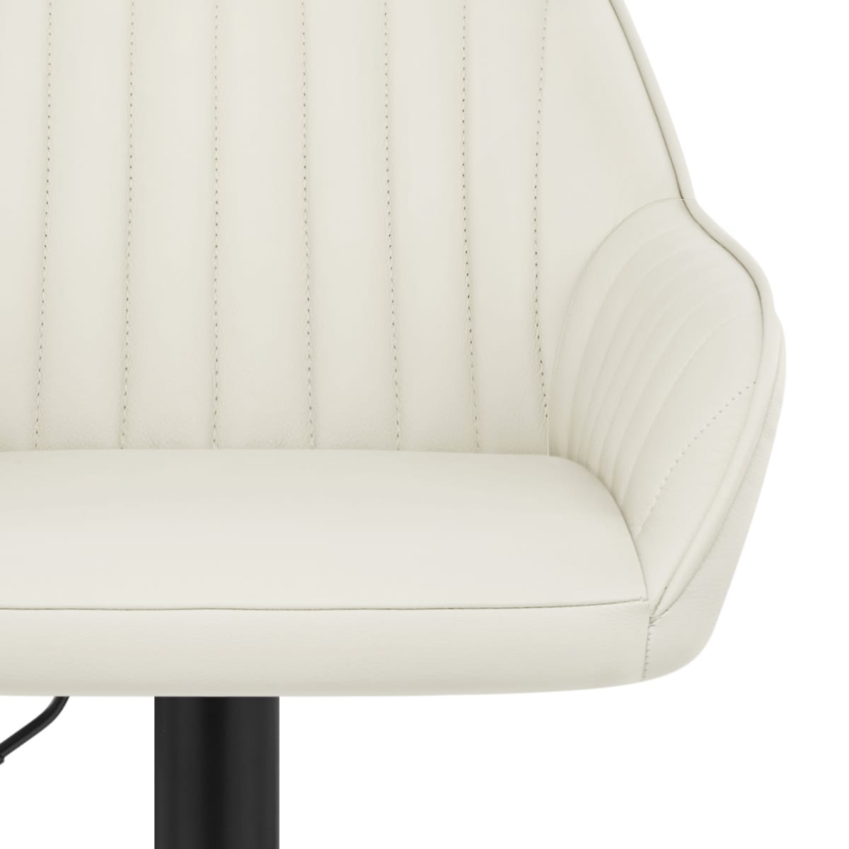 Tabouret Cuir Véritable - Sol Crème