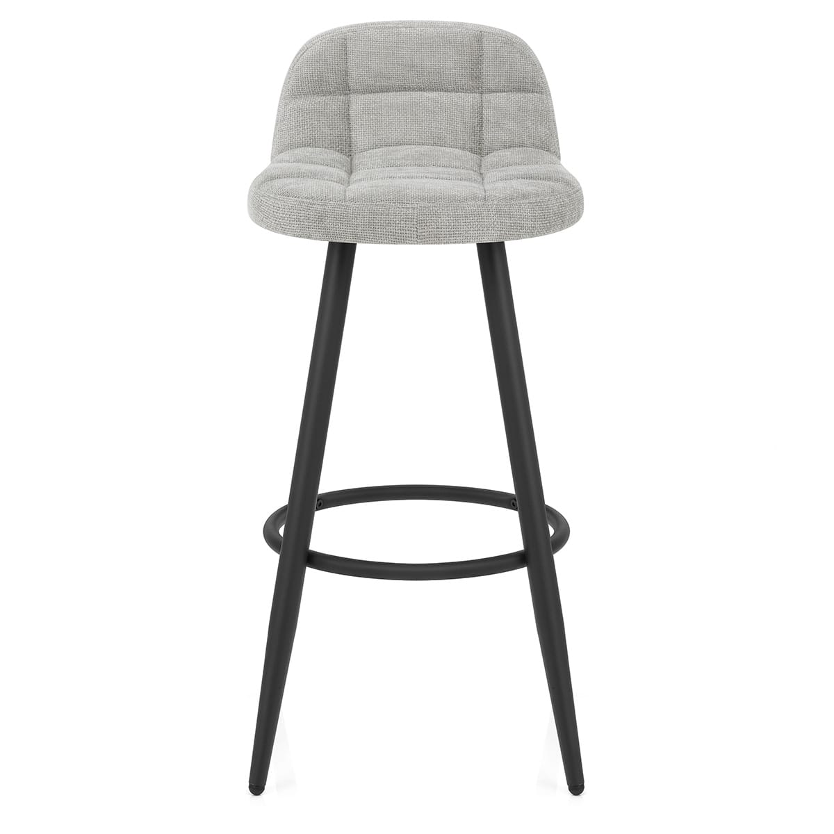 Solo Bar Stool Light Grey Fabric