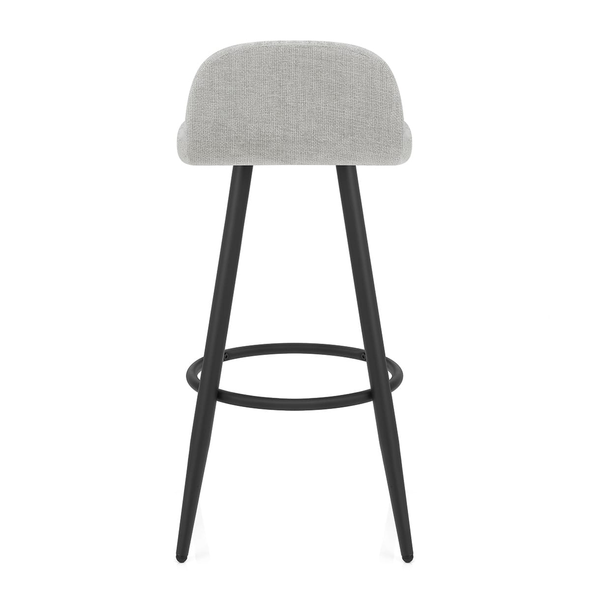 Solo Bar Stool Light Grey Fabric