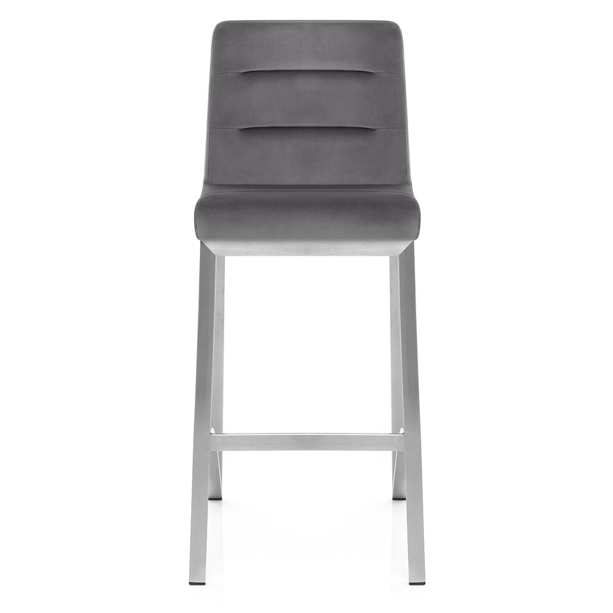 Tabouret Velours - Stella Gris Foncé
